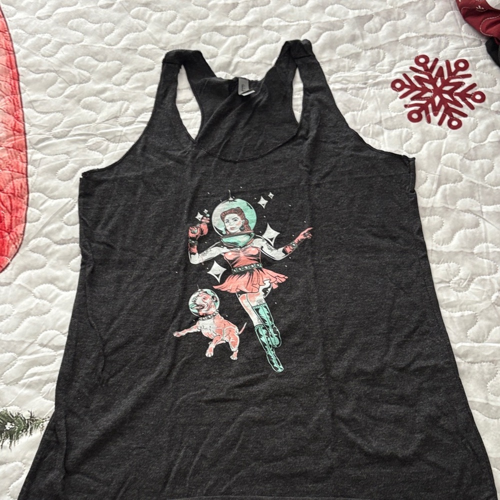 Pitbull Graphic Racerback Tank Top